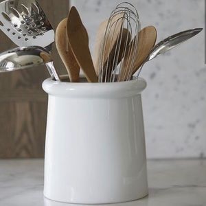 Crate & Barrel Porcelain Utensil Holders (2)
